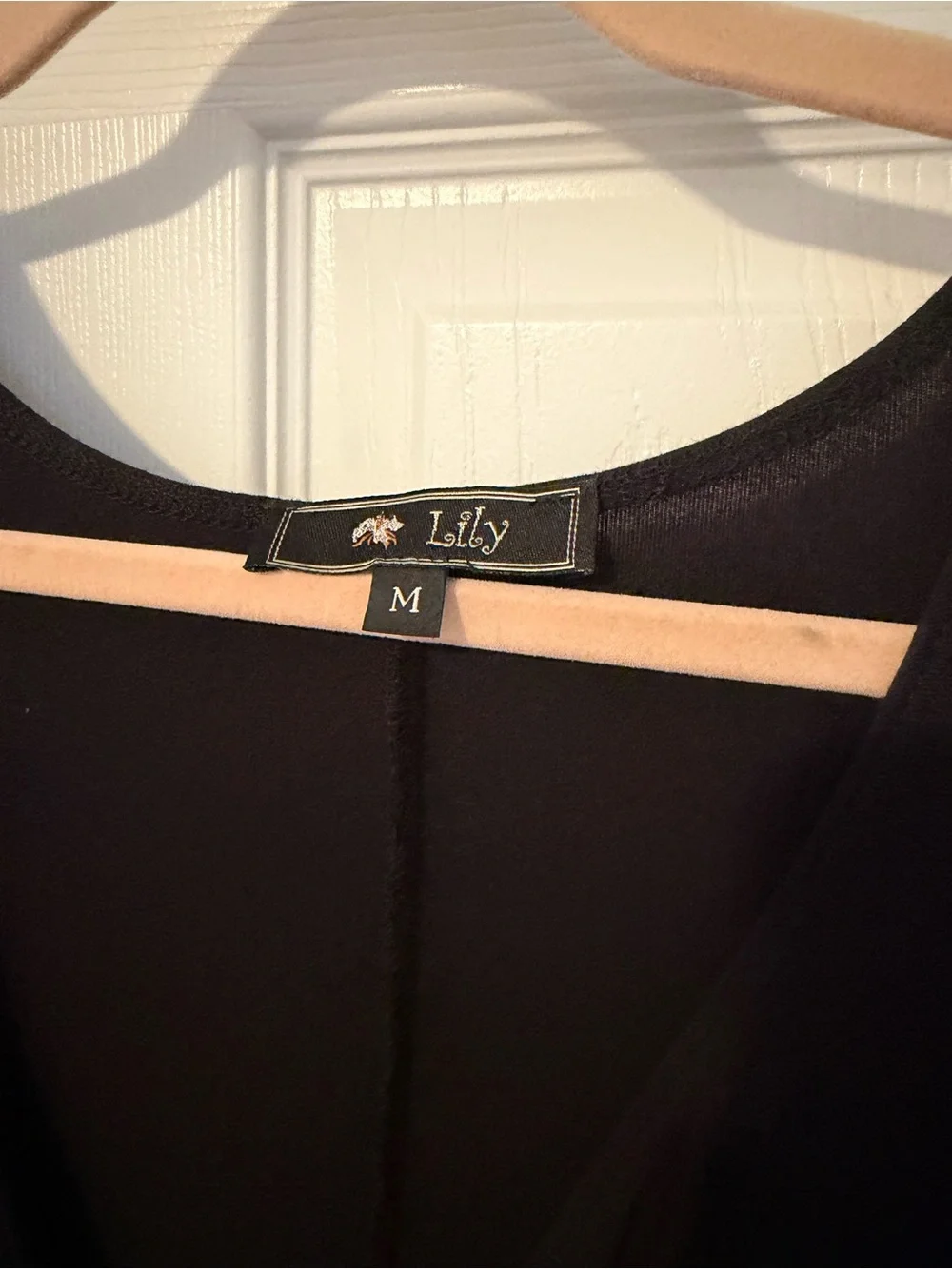 Lily Black Twist-Knot Long Sleeve Midi Dress